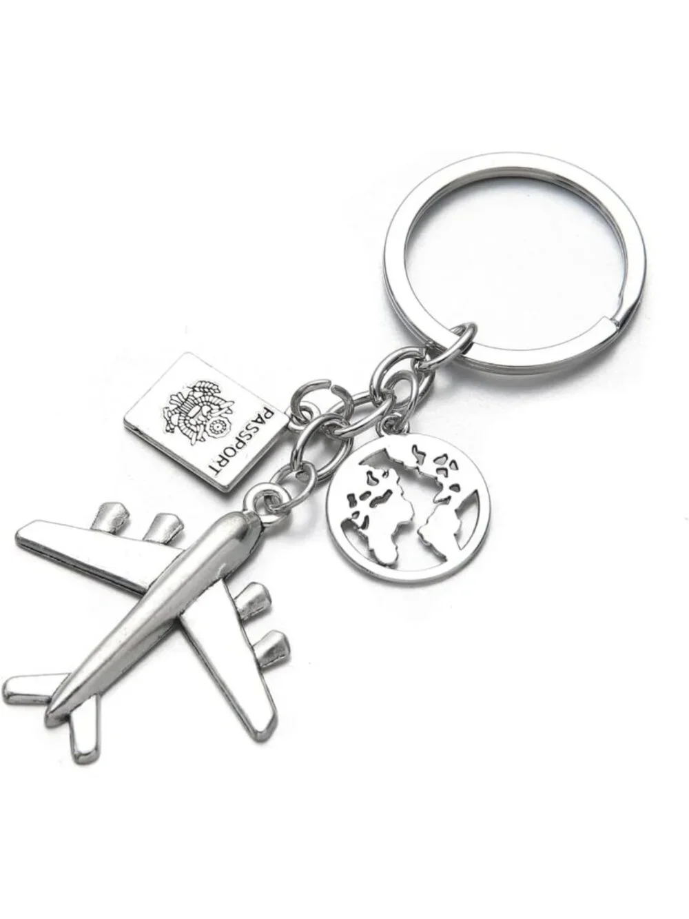 20PCS Airplane Keychains - Pilot & Aviator Travel Keyrings, DIY Friendship Gifts